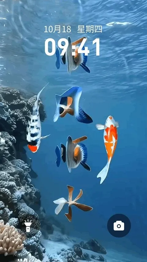 锦鲤金鱼壁纸(壁纸软件功能全)