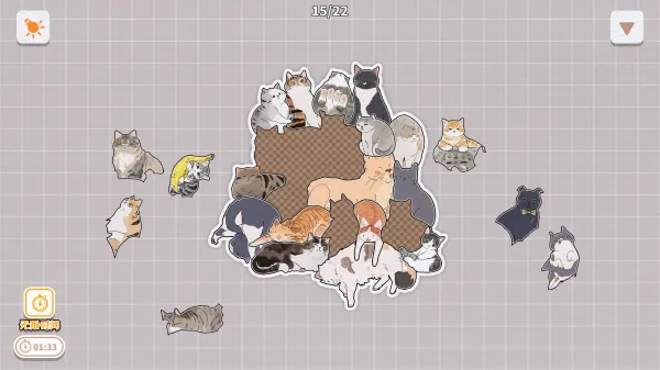 挤在一起的猫猫(猫咪拼图游戏) 挤在一起的猫猫(猫咪拼图游戏)